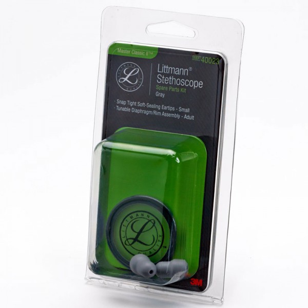 Kit de Peças de Reposto Fonendoscopio Littmann Master Classic, cor cinza Kit de Peças de Reposto Fonendoscopio Littmann Master Classic, cor cinza