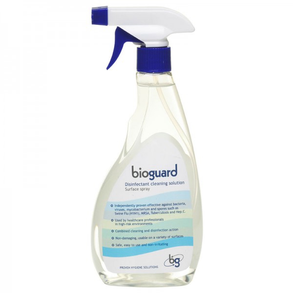 Desinfetante para superfícies Bioguard em formato pulverizador 1 litro