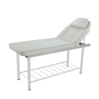 Marquesa de estética Coxi: Com estrutura fixa metálica de dois corpos e inclinação do respaldo mecânico Marquesa de estética Coxi: Com estrutura fixa metálica de dois corpos e inclinação do respaldo mecânico
