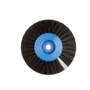Escova circular Hatho de quatro fileiras convergentes em porca negra (60 unidades)