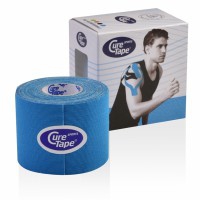 Cure Tape Sports 5 cm x 5 m Cor Azul: Novo banda para o desporto Cure Tape Sports 5 cm x 5 m Cor Azul: Novo banda para o desporto