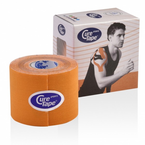 Cure Tape Sports 5 cm x 5 m Cor Laranja: Novo banda para o desporto Cure Tape Sports 5 cm x 5 m Cor Laranja: Novo banda para o desporto