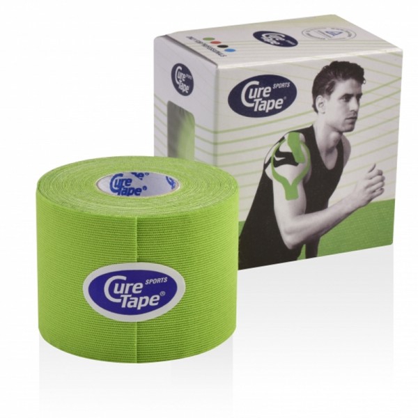 Cure Tape Sports 5 cm x 5 m Cor Verde: Novo banda para o desporto Cure Tape Sports 5 cm x 5 m Cor Verde: Novo banda para o desporto