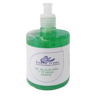 Gel de Aloé vera Puro Enriquecido com Chá Verde Kinefis 500 ml: Efeito Regenerante, hidratante e antioxidante Gel de Aloé vera Puro Enriquecido com Chá Verde Kinefis 500 ml: Efeito Regenerante, hidratante e antioxidante