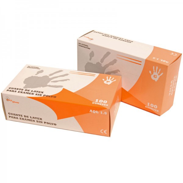 Luvas de Látex Natural não Estéreis sem Pó Kinefis (100 Unidades) Luvas de Látex Natural não Estéreis sem Pó Kinefis (100 Unidades)