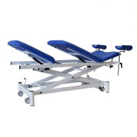 Marquesa elétrica ginecológica de três corpos, ideal para especialidades médicas, Kinefis Explore: com estrutura de perfil de aço soldado, rodas escamoteables, respaldo regulable, perneras e orifÃcio facial Marquesa elétrica ginecológica de três corpos, ideal para especialidades médicas, Kinefis Explore: com estrutura de perfil de aço soldado, rodas escamoteables, respaldo regulable, perneras e orifÃcio facial