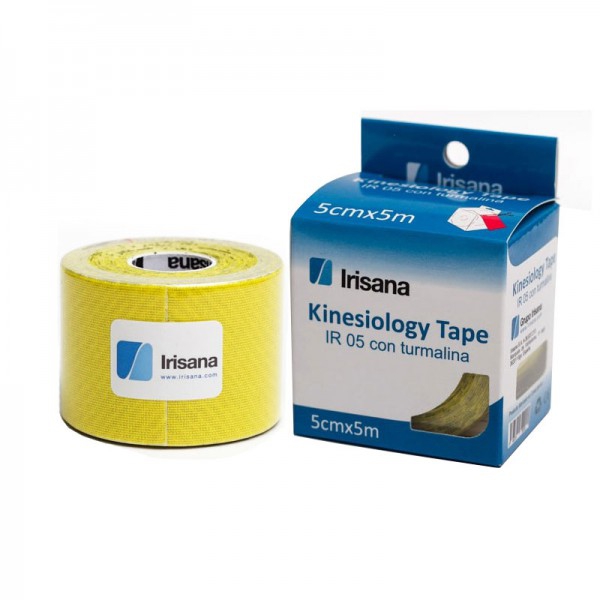 Kinesiology Tape Irisana com turmalina cor amarela 5cmx5m Kinesiology Tape Irisana com turmalina cor amarela 5cmx5m