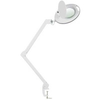 Candeeiro Lupa LED de Luz Fria Mega com cinco acréscimos (baseie fixação por mordaza) Candeeiro Lupa LED de Luz Fria Mega com cinco acréscimos (baseie fixação por mordaza)