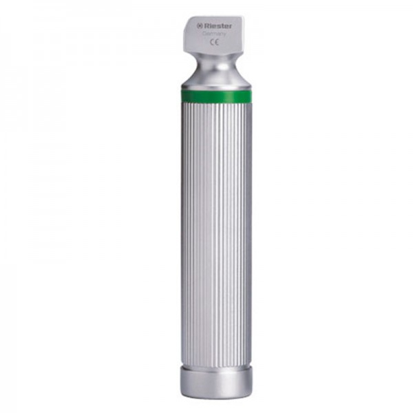 Cabo para laringoscopios Riester não recargable para pilhas tipo C, Ø 28mm, XL 2,5 V. para espátulas com fibra óptica Cabo para laringoscopios Riester não recargable para pilhas tipo C, Ø 28mm, XL 2,5 V. para espátulas com fibra óptica