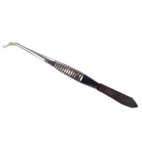 Pinza de Ponta Curva 10 cm: Ideal para auriculoterapia (aço inoxidável) Pinza de Ponta Curva 10 cm: Ideal para auriculoterapia (aço inoxidável)