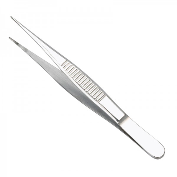 Pinza de Ponta Fina sem Dentes 12.50 cm: Ideal para auriculoterapia (aço inoxidável) Pinza de Ponta Fina sem Dentes 12.50 cm: Ideal para auriculoterapia (aço inoxidável)