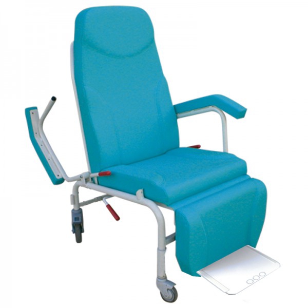 Cadeirão ergonómico clínico geriátrico Eco Kinefis Freedom-Móvel: Acompanhamento e descanso com articulação sincronizada, rodable Cadeirão ergonómico clínico geriátrico Eco Kinefis Freedom-Móvel: Acompanhamento e descanso com articulação sincronizada, rodable