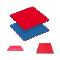 Tatami Puzzle reversível Kinefis cor azul - vermelho (grossura 40 mm)
