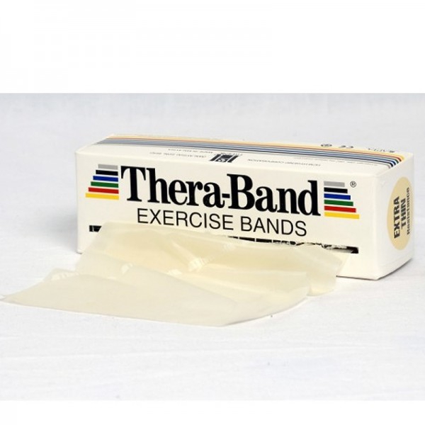 Thera Band 5.5 metros: Fitas de Látex de Resistência Extra Suave - Cor Bege