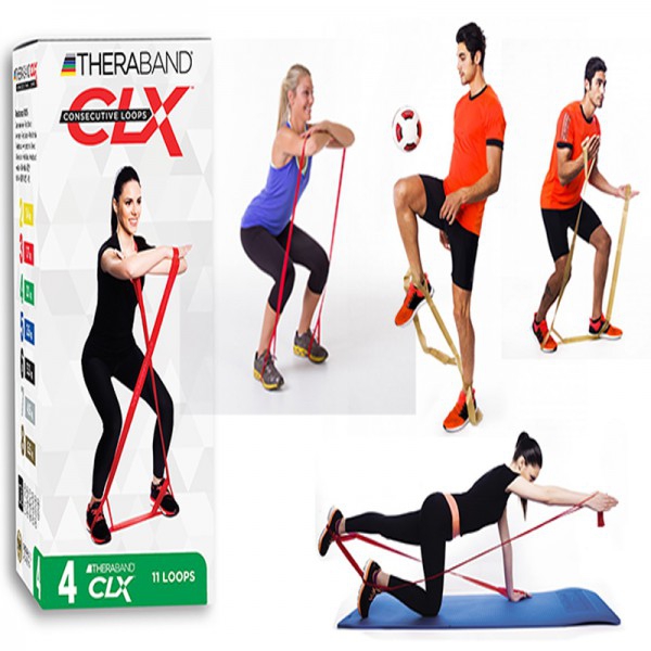 Thera-Band CLX Loop Consecutivos 22 metros (resistências disponíveis) Thera-Band CLX Loop Consecutivos 22 metros (resistências disponíveis)
