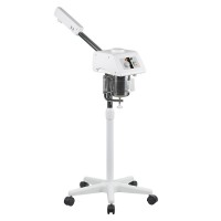 Vaporizador facial com ozónio Clear: Com cabeça giratória, altura regulable e base estável com rodas (capacidade de 0,9 litros) Vaporizador facial com ozónio Clear: Com cabeça giratória, altura regulable e base estável com rodas (capacidade de 0,9 litros)