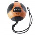 Bola Medicinal com Corda Pure2Improve: Permite treinar exercícios dinâmicos e de lançamento (pesos disponíveis) - Pesos: 4Kg - Cor Laranja - Referência: P2I110080