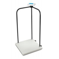 Balança eletrónica de chão para obesos com corrimão: Peso máximo 300kg, graduación 100gr, classe profissional Balança eletrónica de chão para obesos com corrimão: Peso máximo 300kg, graduación 100gr, classe profissional