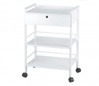 Carrinho metálico alvo Easy: Equipado com uma gaveta com chave e três estantes Carrinho metálico alvo Easy: Equipado com uma gaveta com chave e três estantes