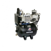 Compresor Cattani AC 300. Para quatro-cinco equipas dentais com secador de ar e livre de azeite