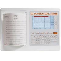 Electrocardiógrafo ECG200S de 12 derivações com opção de interpretação Glasgow