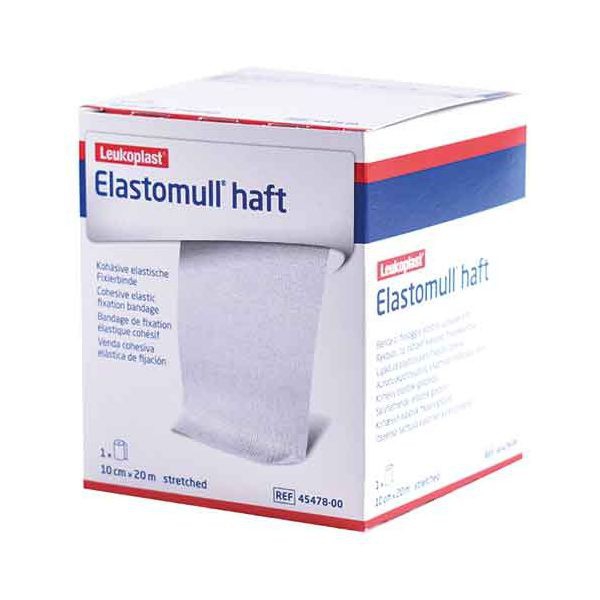 Elastomull Haft 10 cm x 20 metros: Ligadura elástica cohesiva de gaze (Unidade) Elastomull Haft 10 cm x 20 metros: Ligadura elástica cohesiva de gaze (Unidade)