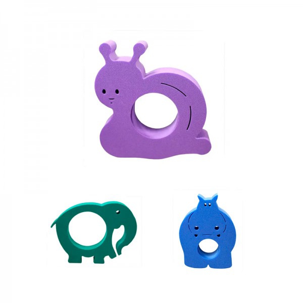 Pack de 4 minitapices de formas variadas Pack de 4 minitapices de formas variadas