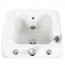 Bañera de hidromassagem para pés: Com chorro de água ajustable, iluminação LED e rodas para a sua deslocação Bañera de hidromassagem para pés: Com chorro de água ajustable, iluminação LED e rodas para a sua deslocação
