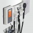 Unidade de diagnóstico de parede Heine EM200 com instrumentos LED