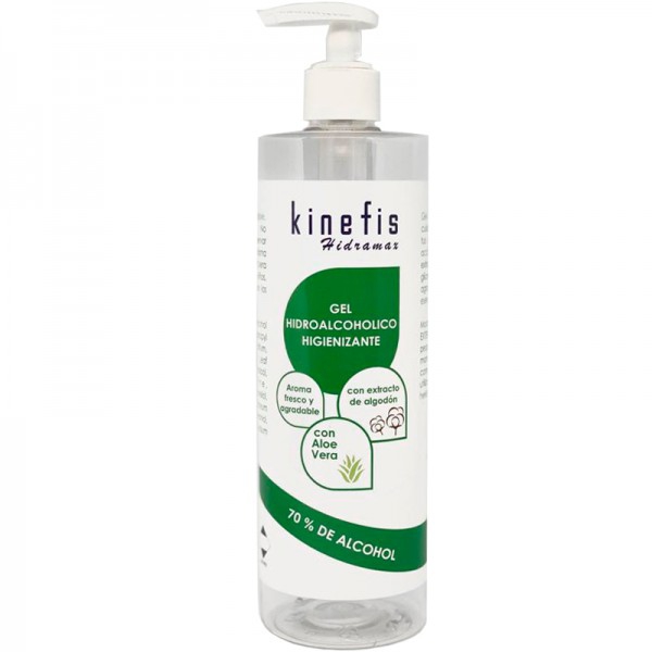 Gel Hidroalcohólico higienizante Perfumado Kinefis Hidramax com aloé vera e extrato de algodão 500ml Gel Hidroalcohólico higienizante Perfumado Kinefis Hidramax com aloé vera e extrato de algodão 500ml