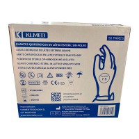 Luvas cirúrgicas estéreis de latex sem pó (caixa de 50 pares) Luvas cirúrgicas estéreis de latex sem pó (caixa de 50 pares)