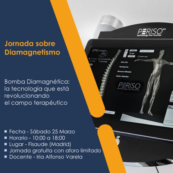 JORNADA SOBRE DIAMAGNETISMO-BOMBA DIAMAGNÉTICA: A TECNOLOGIA QUE ESTÁ a REVOLUCIONAR O CAMPO TERAPÊUTICO - PRESENCIAL - 25-03-2023