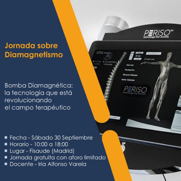 JORNADA SOBRE DIAMAGNETISMO-BOMBA DIAMAGNÉTICA: A TECNOLOGIA QUE ESTÁ a REVOLUCIONAR O CAMPO TERAPÊUTICO - PRESENCIAL - 30-09-2023