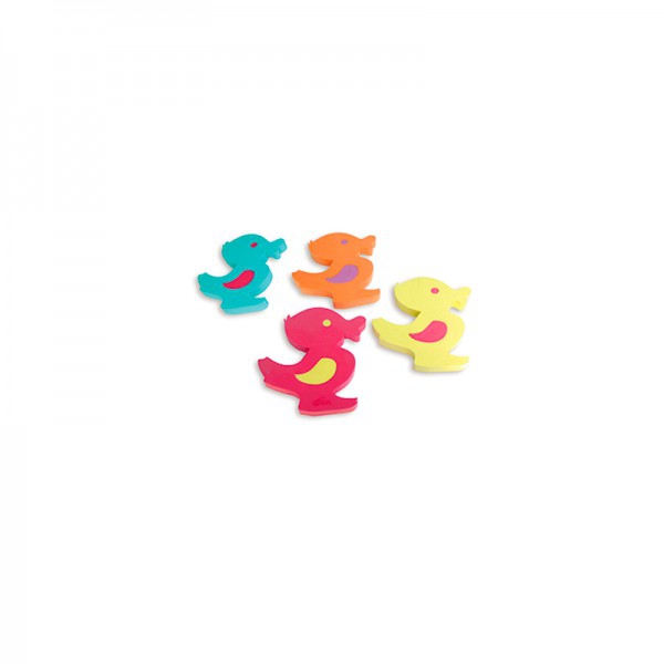 Jogo aquático foam animais patos: Quatro peças em foam de cores Jogo aquático foam animais patos: Quatro peças em foam de cores