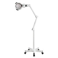 Candeeiro Lupa Zoom LED de cinco acréscimos com luz fria (base rodable) Candeeiro Lupa Zoom LED de cinco acréscimos com luz fria (base rodable)