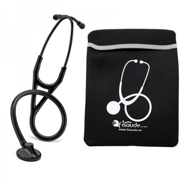 Fonendoscopio Littmann Master Cardiology (cor negra) + Presente de funda protetora acolchada