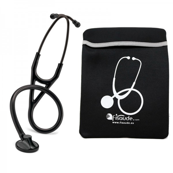 Fonendoscopio Littmann Master Cardiology (cor preta) + Presente de funda protetora acolchada Fonendoscopio Littmann Master Cardiology (cor preta) + Presente de funda protetora acolchada