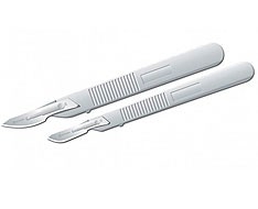 Cabos e folhas de bisturí de podología Cabos e folhas de bisturí de podología