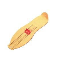 Medidor de pé plástica cor amarela