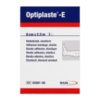 Optiplaste-E (ex-Elastoplast-E) 8 cm x 2,5 metros: Venda elástica adesiva de algodão e viscosa