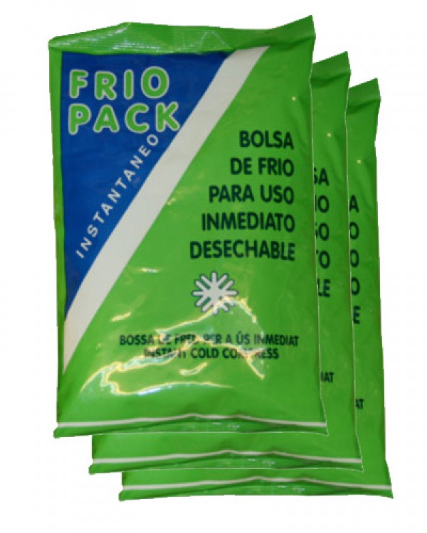 Pack de 24 unidades de sacas de frio instantâneo (Medidas: 14 cm X 23 cm)