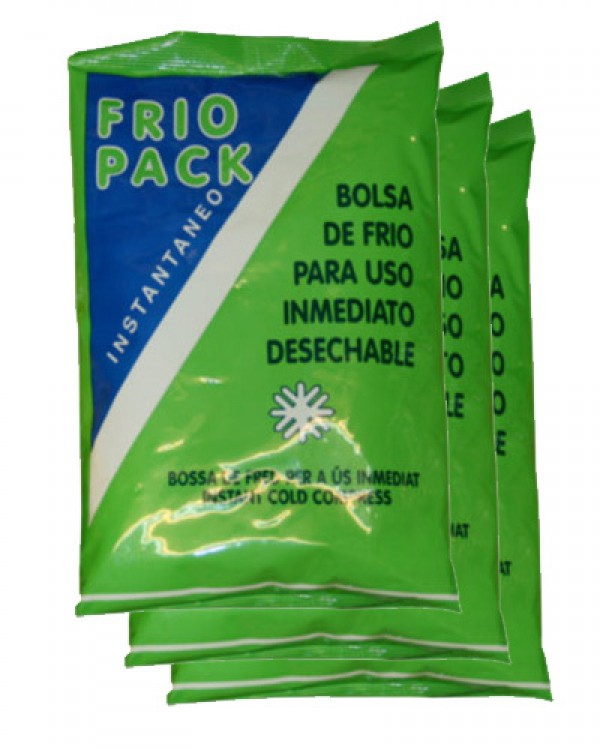 Pack de 24 unidades de sacas de frio instantâneo (Medidas: 14 cm X 23 cm) Pack de 24 unidades de sacas de frio instantâneo (Medidas: 14 cm X 23 cm)