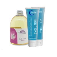 Pack Massagem Kinefis Relax: 2cremes Kinefis Evolution + Óleo de lavanda Kinefis: Grande efeito calmante, relajante e refrescante Pack Massagem Kinefis Relax: 2cremes Kinefis Evolution + Óleo de lavanda Kinefis: Grande efeito calmante, relajante e refrescante