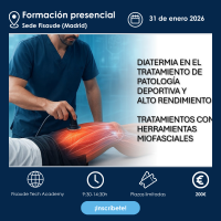 Diatermia / radiofrequência em patologia desportiva, prevenção e alto rendimento. Tratamento com ferramentas miofasciales - PRESENCIAL - 31-janeiro-2026 Diatermia / radiofrequência em patologia desportiva, prevenção e alto rendimento. Tratamento com ferramentas miofasciales - PRESENCIAL - 31-janeiro-2026