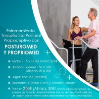 OFICINA DE TREINAMENTO TERAPÊUTICO POSTURAL PROCIOCEPTIVO COM O POSTUROMED E PROPRIOMED- PRESENCIAL - 15 E 16 MARÇO - 2024