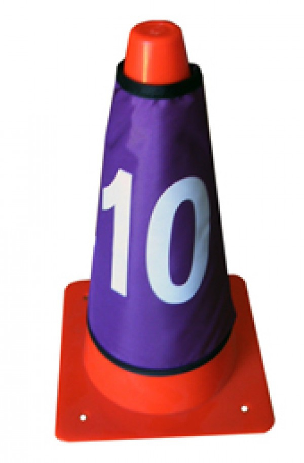 Set de 10 fundas numeradas para cones semirrígidos