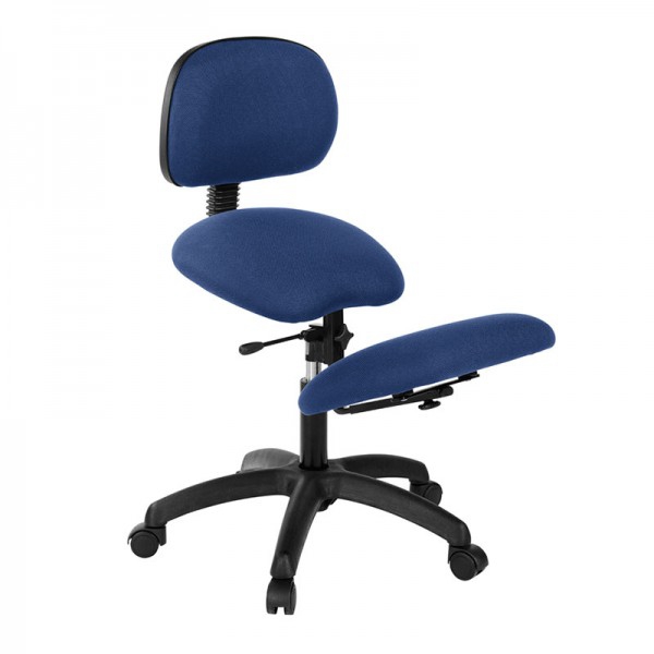 Cadeira ergonómica com arrodilladero: Com base preta, respaldo e regulable (Várias cores disponíveis) Cadeira ergonómica com arrodilladero: Com base preta, respaldo e regulable (Várias cores disponíveis)