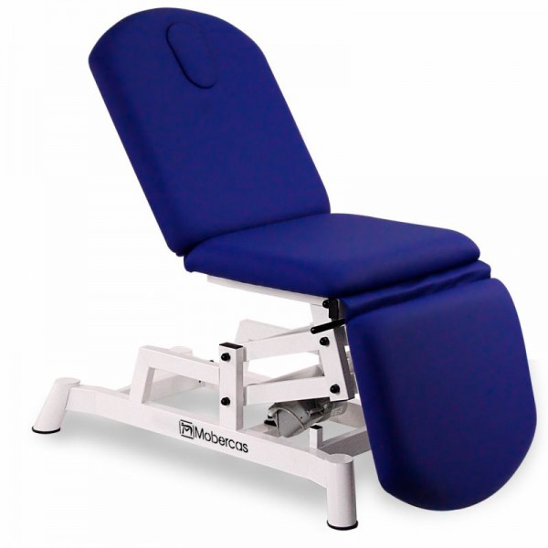 Cadeirão elétrico: três corpos, tipo marquesa, com regulação em altura e tampa facial (dois modelos disponíveis) Cadeirão elétrico: três corpos, tipo marquesa, com regulação em altura e tampa facial (dois modelos disponíveis)