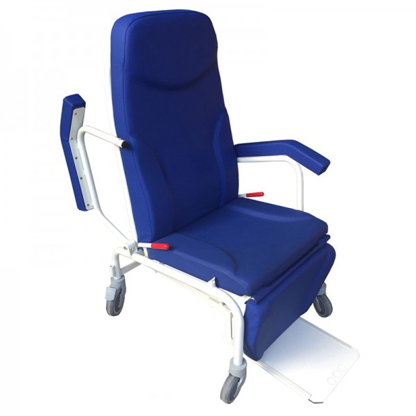 Cadeirão ergonómico clínico geriátrico Eco Kinefis Sincro-Móvel: acompanhamento e descanso com articulação sincronizada, rodable Cadeirão ergonómico clínico geriátrico Eco Kinefis Sincro-Móvel: acompanhamento e descanso com articulação sincronizada, rodable