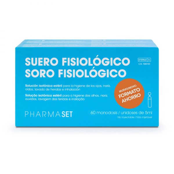 Soro fisiológico em monodosis de 5 ml (Caixas de 30 e 60 unidades) Soro fisiológico em monodosis de 5 ml (Caixas de 30 e 60 unidades)